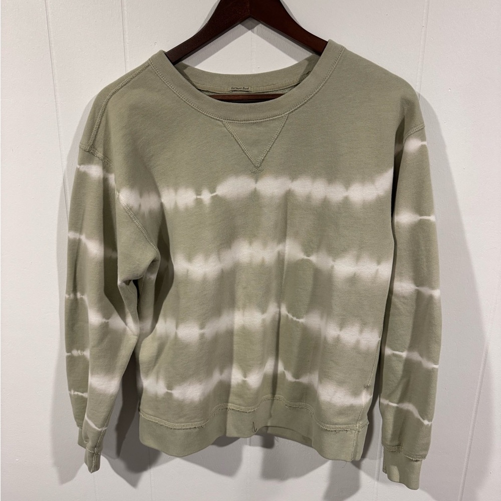 Abercrombie & Fitch Women’s Light Green Tie Dye Crewneck Sweatshirt Medium